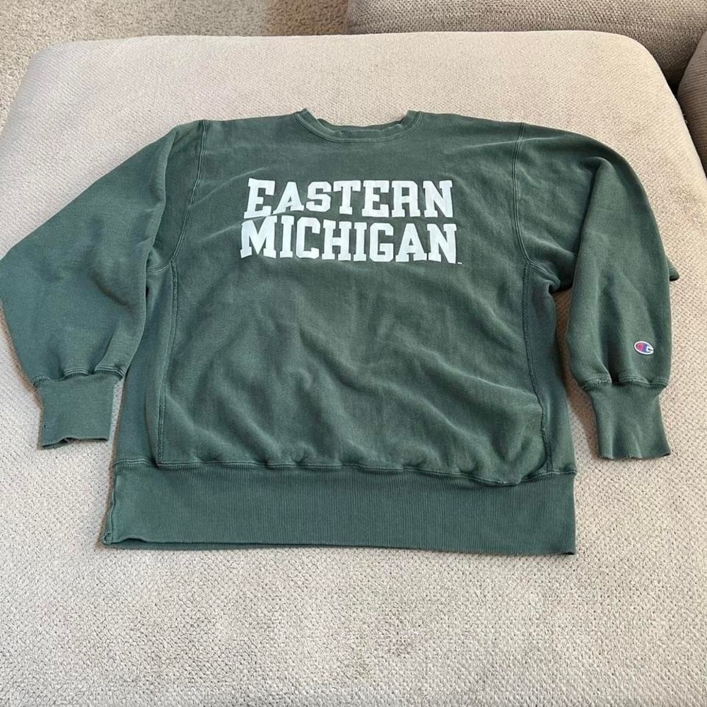 Vintage 1990s Eastern Michigan Eagles champion reverse weave sweatshirt  Size XL